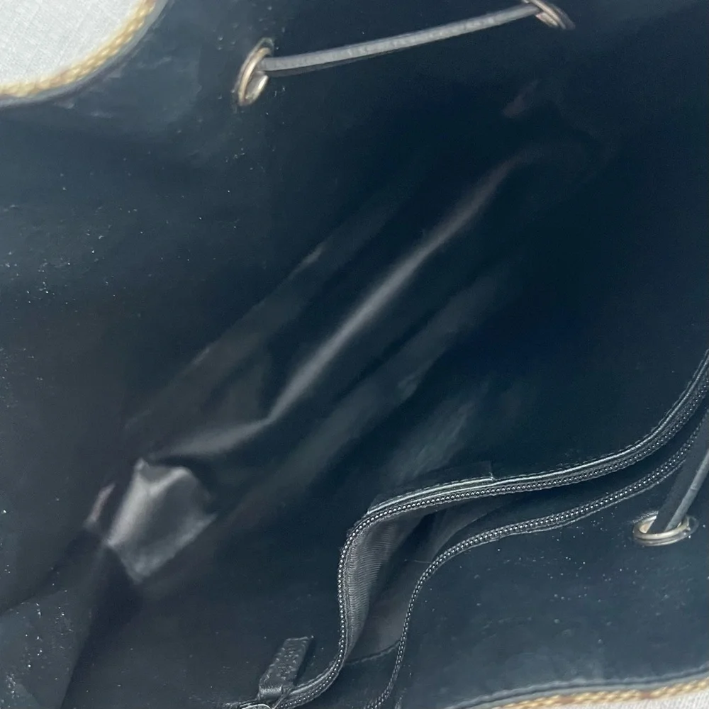 Gucci Monogram bag Canvas and black leather - Picture 8 of 10